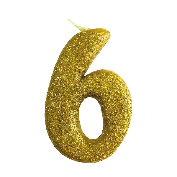 Vela N°6 Fun Amarelo