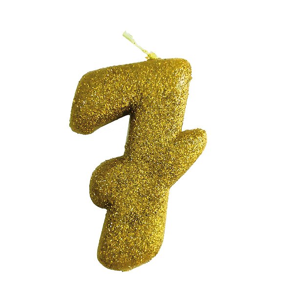 Vela N°7 Fun Amarelo