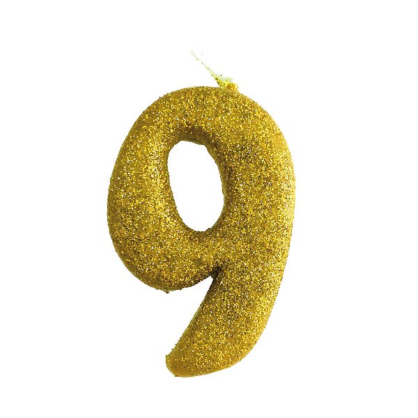 Vela N°9 Fun Amarelo