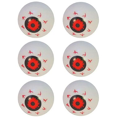 Olho Para Enfeite de Halloween 3cm - 6 Un
