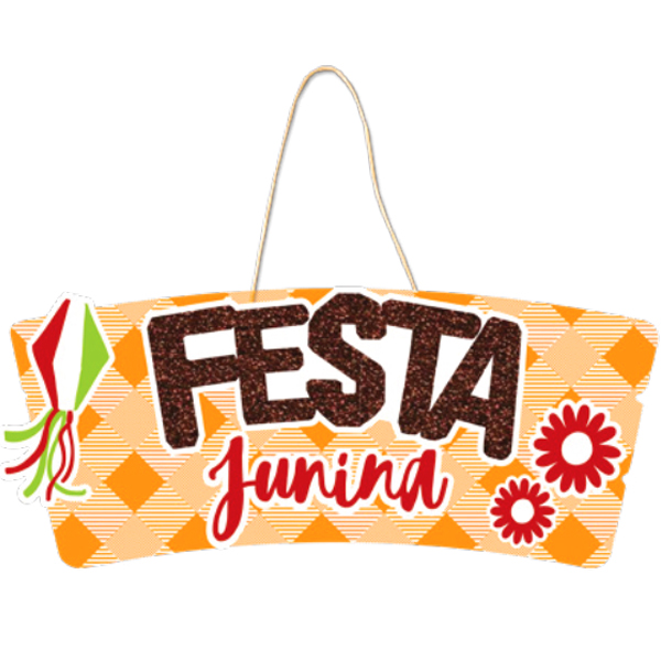 Placa Decorativa "Festa Junina" - 1 Un