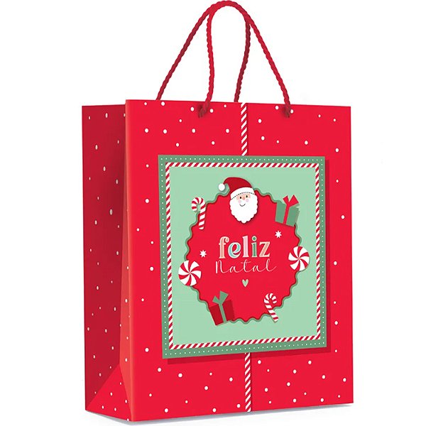 Sacola Premium Joyful G 34x38x15cm - 10 Un