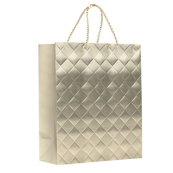 Sacola Premium Especial Diamond Ouro P 23x18x10cm - 10 Un