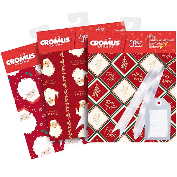 Kit Auto Serviço 35x54cm Natal - 30 Conjuntos