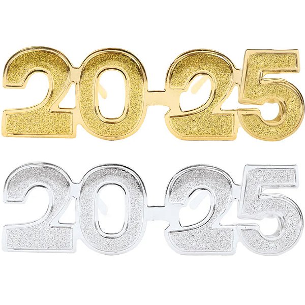 Óculos 2025 Ouro e Prata Sortido - 1 Un