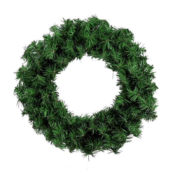 Guirlanda de Natal Aramada 40cm Verde Para Decoração - 50 Galhos