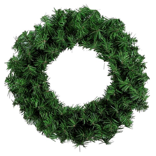 Guirlanda de Natal Aramada 80cm Verde Para Decoração - 100 Galhos