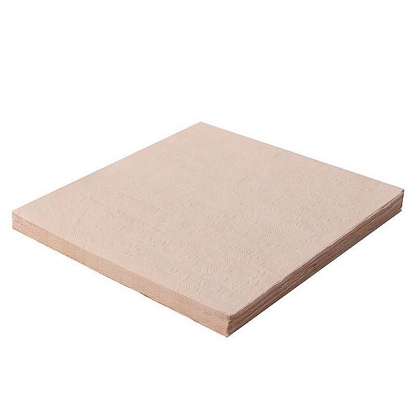 Guardanapo Folha Dupla Alto Relevo 32x32cm Rosa Bebê - 20 Un