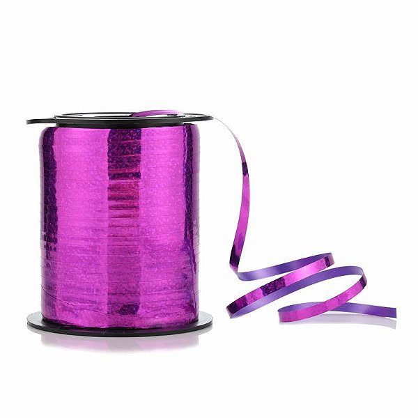 Fitilho Holográfico 5mmx200m Roxo - 1 Un