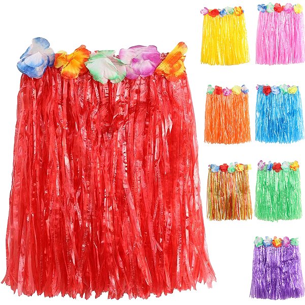 Saia Havaiana Carnaval 40cm Cores Diversas - 1 Un