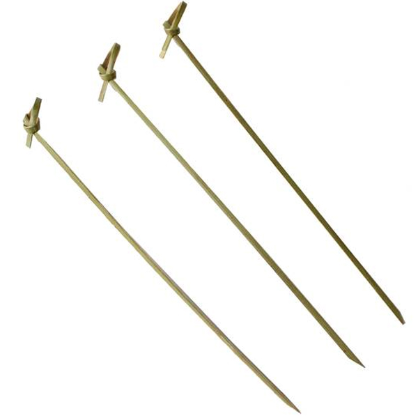 Palito em Bambu Para Petiscos 18cm Nó - 20 Un