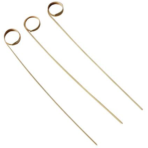 Palito em Bambu Para Petiscos 18cm Espiral - 20 Un