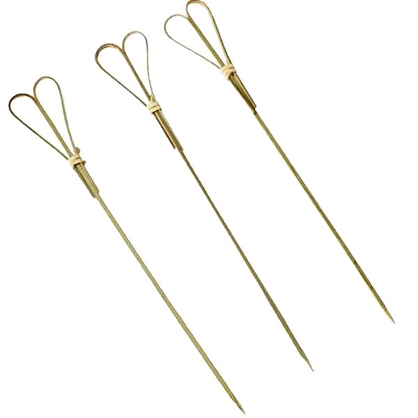 Palito em Bambu Para Petiscos 18cm Coração - 20 Un