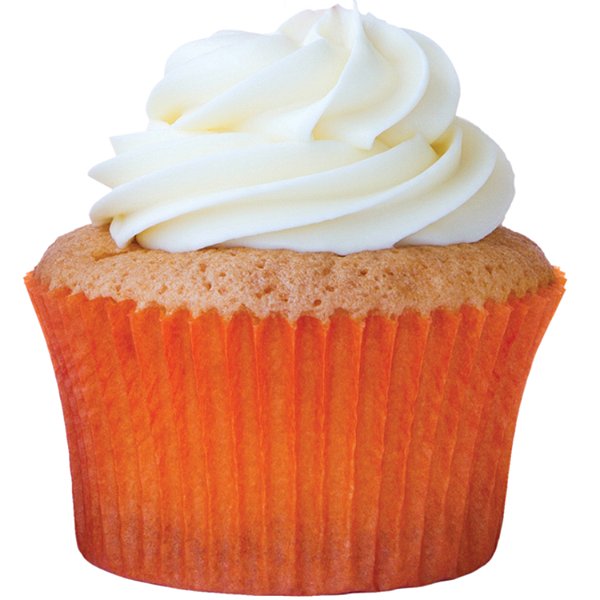 Forminha Para Bolinho Cupcake Liso nº 0 Laranja - 45 Un