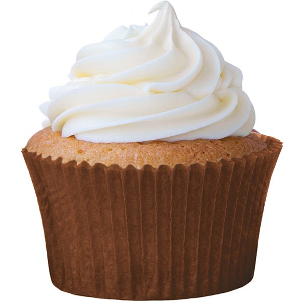 Forminha Para Bolinho Cupcake Liso nº 0 Marrom - 45 Un