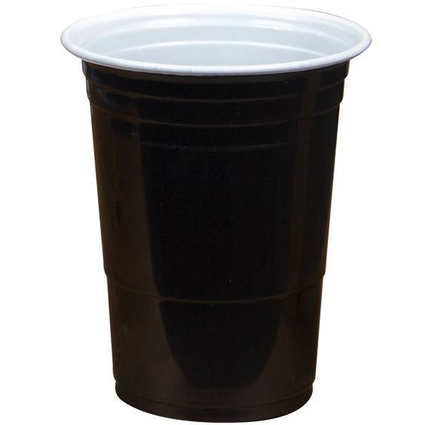 Copo Descartável Estilo Americano 480ml Preto - 10 Un