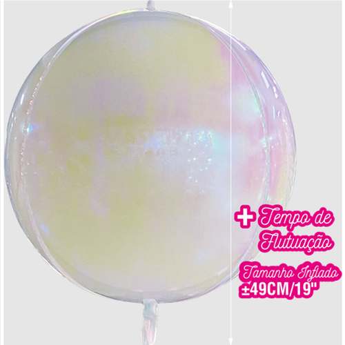 Balão Metalizado Furta Cor Branco Perola 23" - 1 Un