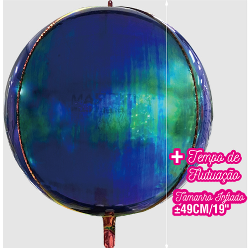 Balão Metalizado Globo Orbz Aurora 33" - 1 Un