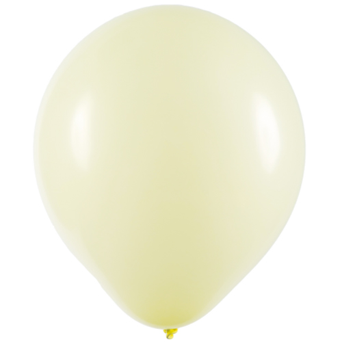 Balão Látex Candy Redondo 9" Liso Amarelo - 25 Un