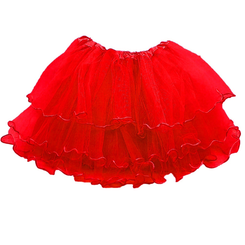 Saia de Tule Especial 30cm Vermelha