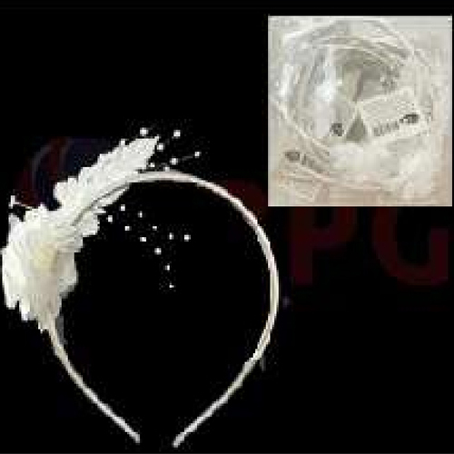 Tiara Flor Branca - Para Festas