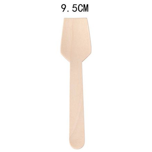 Talher Madeira Mini Colher Natural 9,5cm - 50 Un