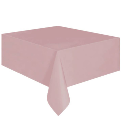 Toalha de Mesa Plástica Happy Line 1,37x1,77 Metros Rosa Bebê - 1 Un