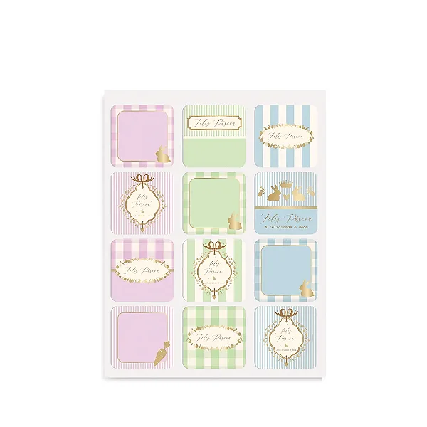 Cartela Adesiva 14x19cm Quinn - 24 Un