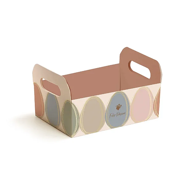 Caixote de Papel Cartão Tonal M 22x15x8cm - 10 Un