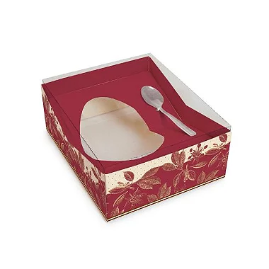 Caixa Meio Ovo de Colher Sabor 350g Marsala - 12 Un