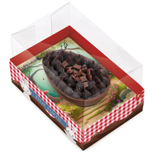 Caixa Horizonte Para 1 Meio Ovo 500g 21,5x15x9cm Contos Páscoa - 6 Un