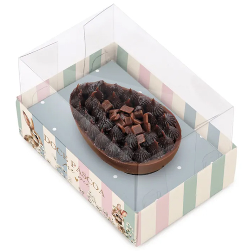 Caixa Horizonte Para 1 Meio Ovo 250g 17x12x7cm Doce Páscoa - 6 Un
