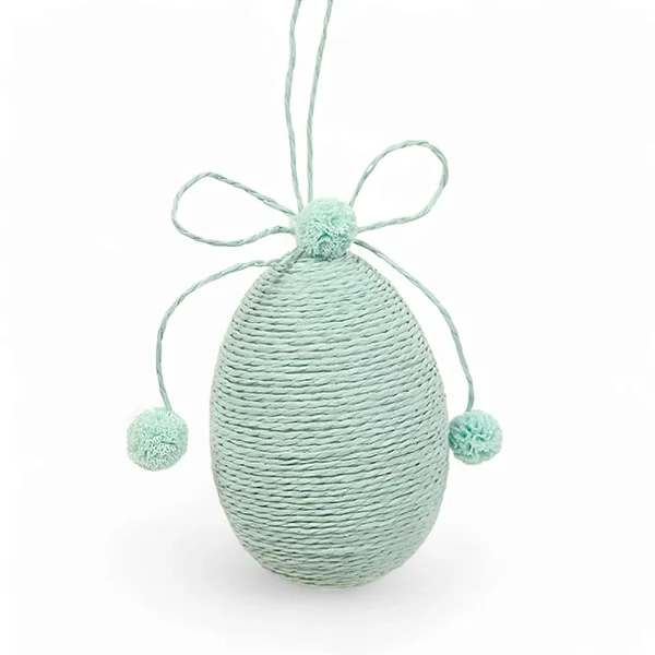 Enfeite Para Pendurar Ovo Verde Frappe 8x6x6cm - 1 Un