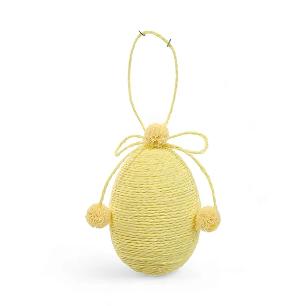 Enfeite Para Pendurar Ovo Amarelo Frappe 8x6x6cm - 1 Un