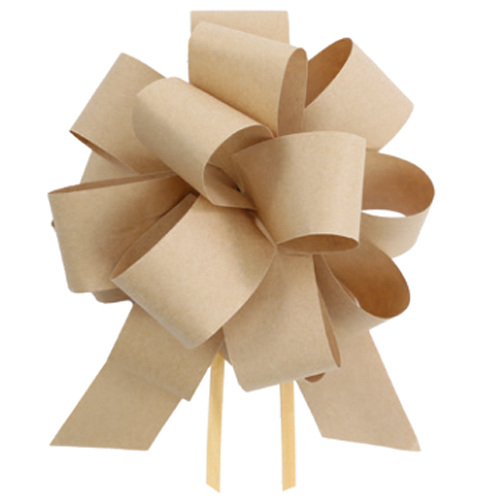 Laço Pronto Flor Kraft 30mm - 100 Un