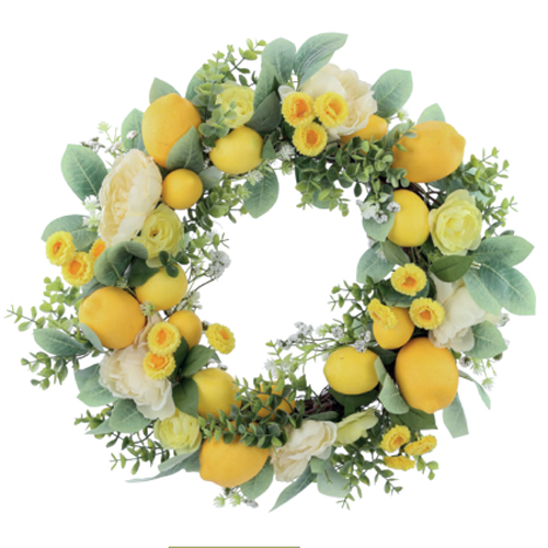 Guirlanda Limão Amarelo/Verde/Branco 55cm Limoncello - 1 Un