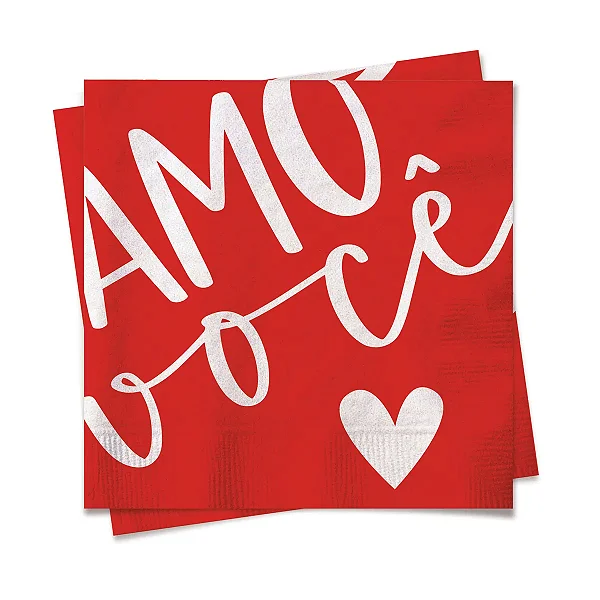 Guardanapo de Papel 32,5x32,5cm Tanto Amor - 20 Un