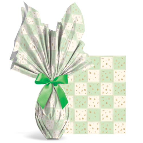 Folha Poli Pascoa Perolado Quinn Verde 69x89cm - 25 Un