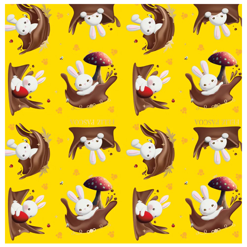 Folha Poli Metalizado Contos de Páscoa Amarelo 69x89cm - 100 Un