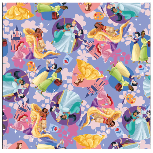 Folha Poli Licenciado 69x89cm Princesas Be You - 25 Un