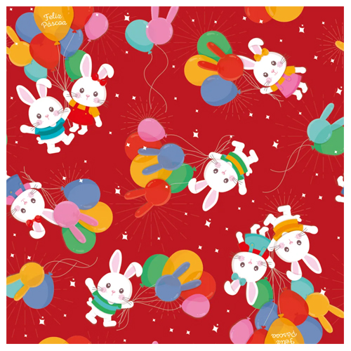 Folha Poli Ballon Vermelho 69x89cm - 100 Un