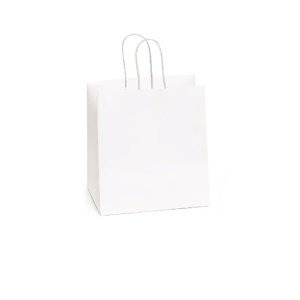 Sacola de Papel Para 1 Meio Ovo 350g 27,5x22x16cm Branco - 10 Un