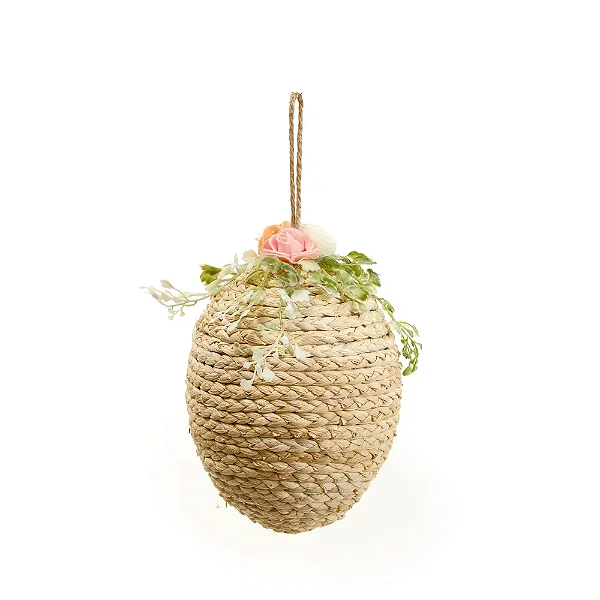 Ovos Decorativos Para Pendurar Marrom Pão de Mel 33x24x19cm - 1 Un