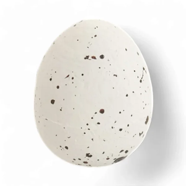 Ovos Decorativos Branco 1,8x1,5x1,5cm - 100 Un