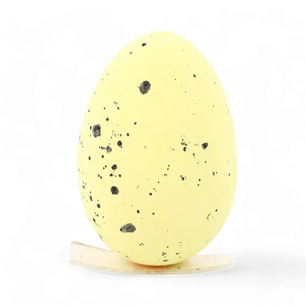 Ovos Decorativos Amarelo 6x4x4cm - 6 Un
