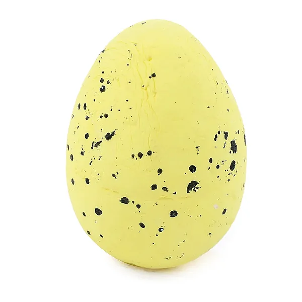 Ovos Decorativos Amarelo 4x3x3cm - 12 Un