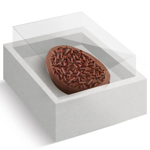 Caixa New Moldura Para Um Meio Ovo 250g Branco - 10 Un