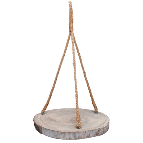 Balança Decorativa de Madeira Cinza Rustic P 35cm - 1 Un