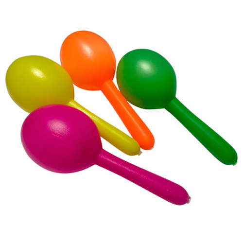 Maraca Chocalho Colorido para Festa - 1 un