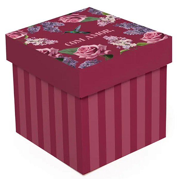 Kit Caixa Cubo Brigitte P 13x13x13cm - 10 Un